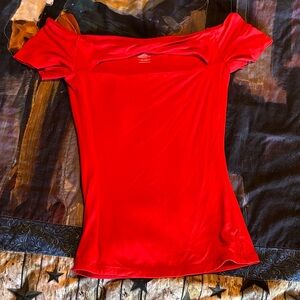 Elegant Red Women's Top